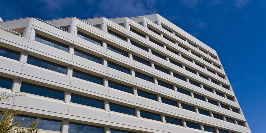 shutterstock image of the wilshire palisades office building at 1299 ocean avenue, santa monica, california