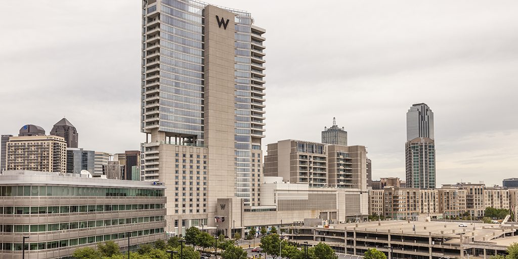 view of victory park area in dallas texas