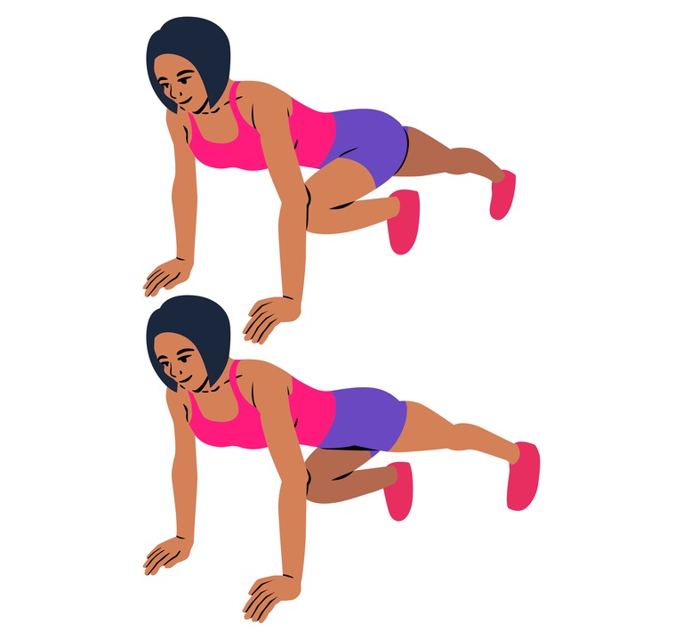 Office workouts - mountain climbers