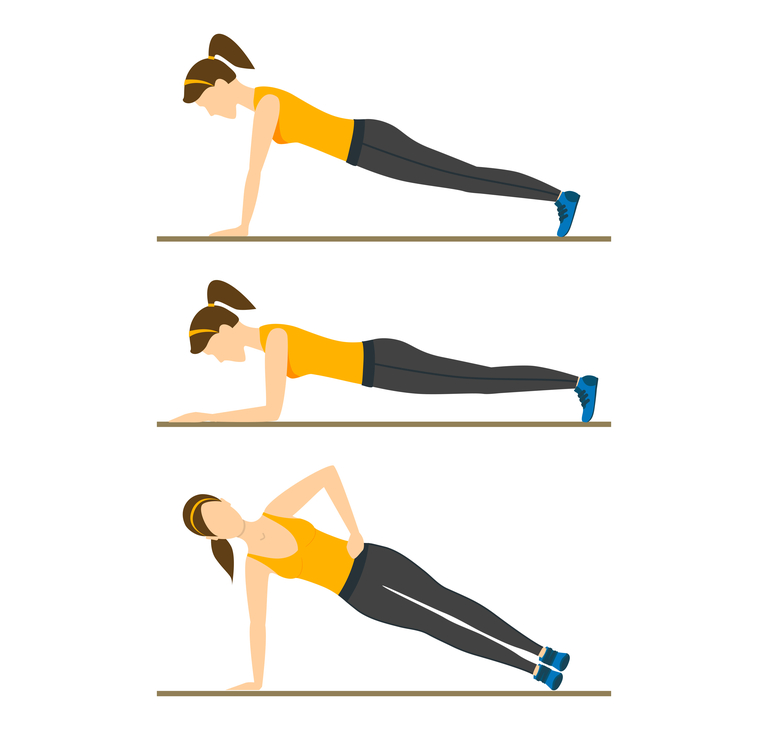 Office workouts - planks