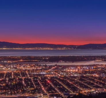 Aerial view of the San Francisco Bay Area