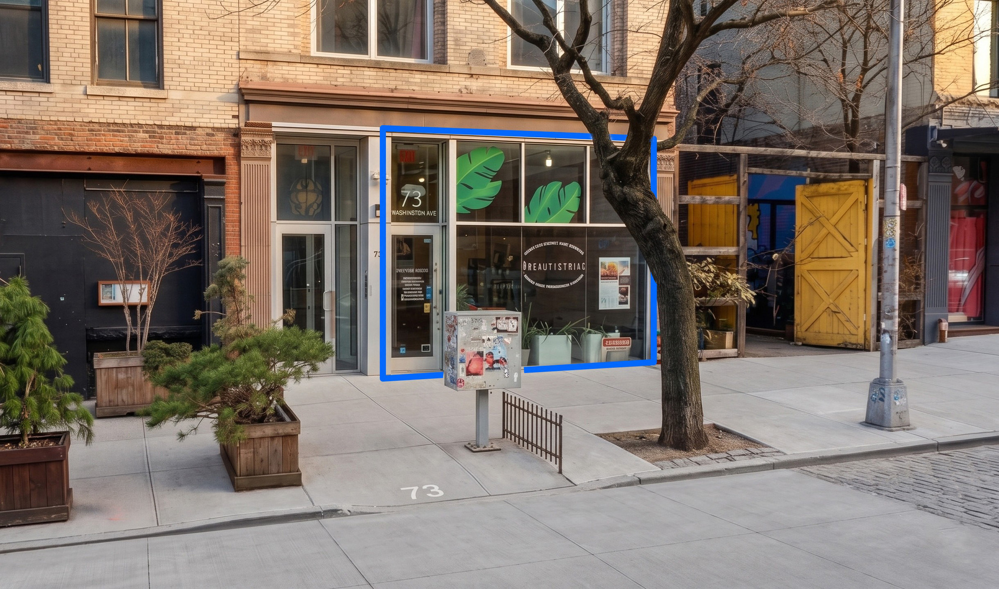1,000 SF | 73 Washington Avenue | Ground Floor Retail with 800 SF Basement for Lease