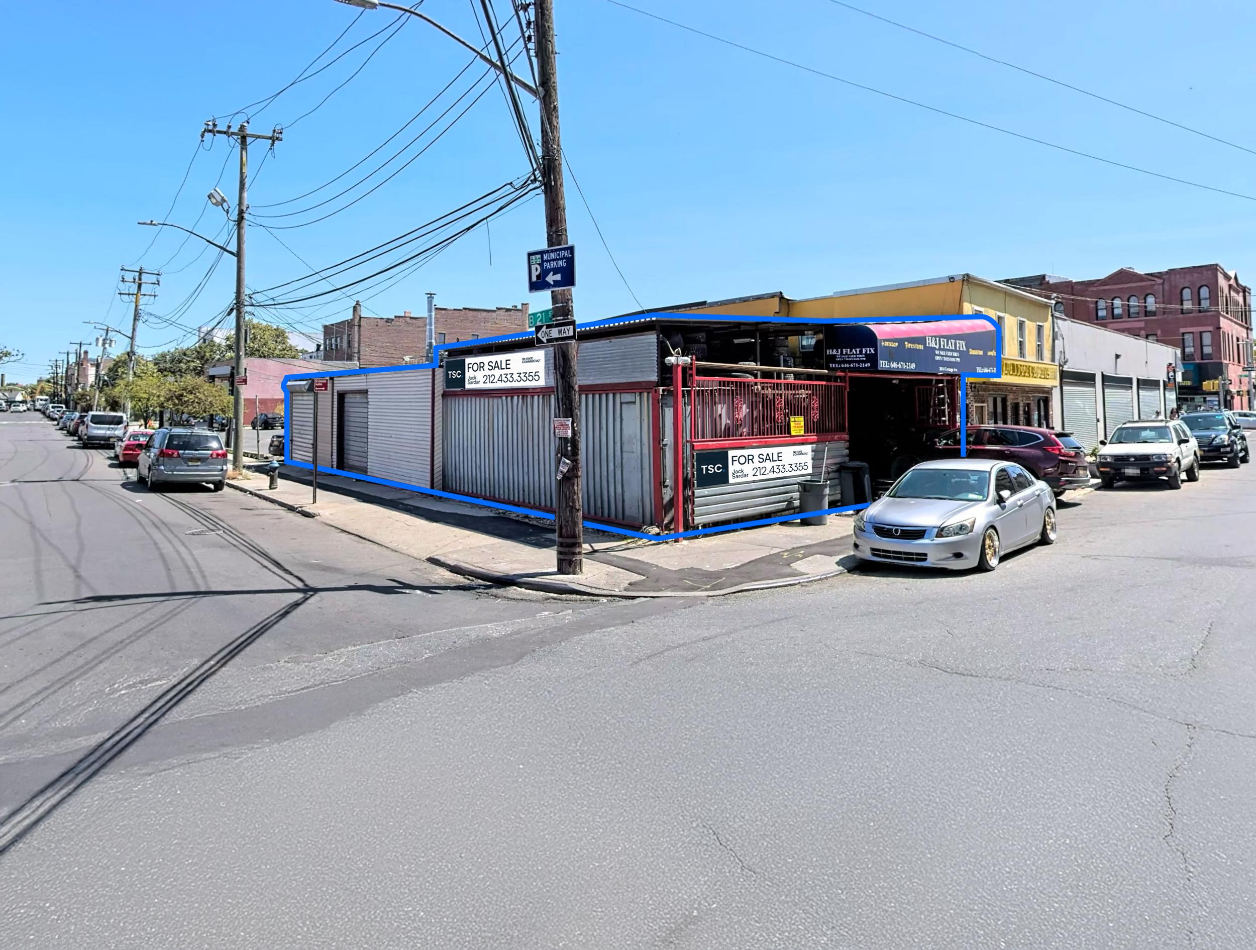 20-14 Cornaga Avenue | Corner Development Site For Sale W/ Exis. Auto Body - Approx. 15k Buildable SF