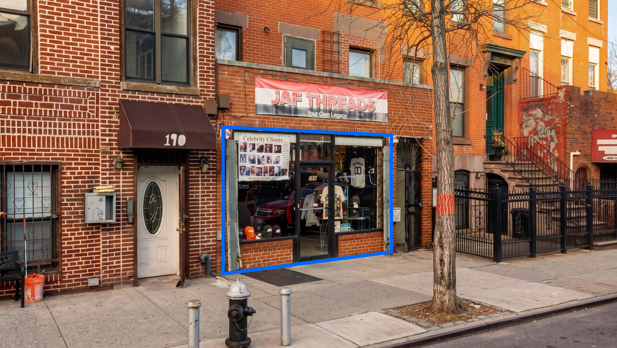 800 SF | 188 Tompkins Avenue | Bed-Stuy Vanilla Box Retail/Office With Backyard for Lease