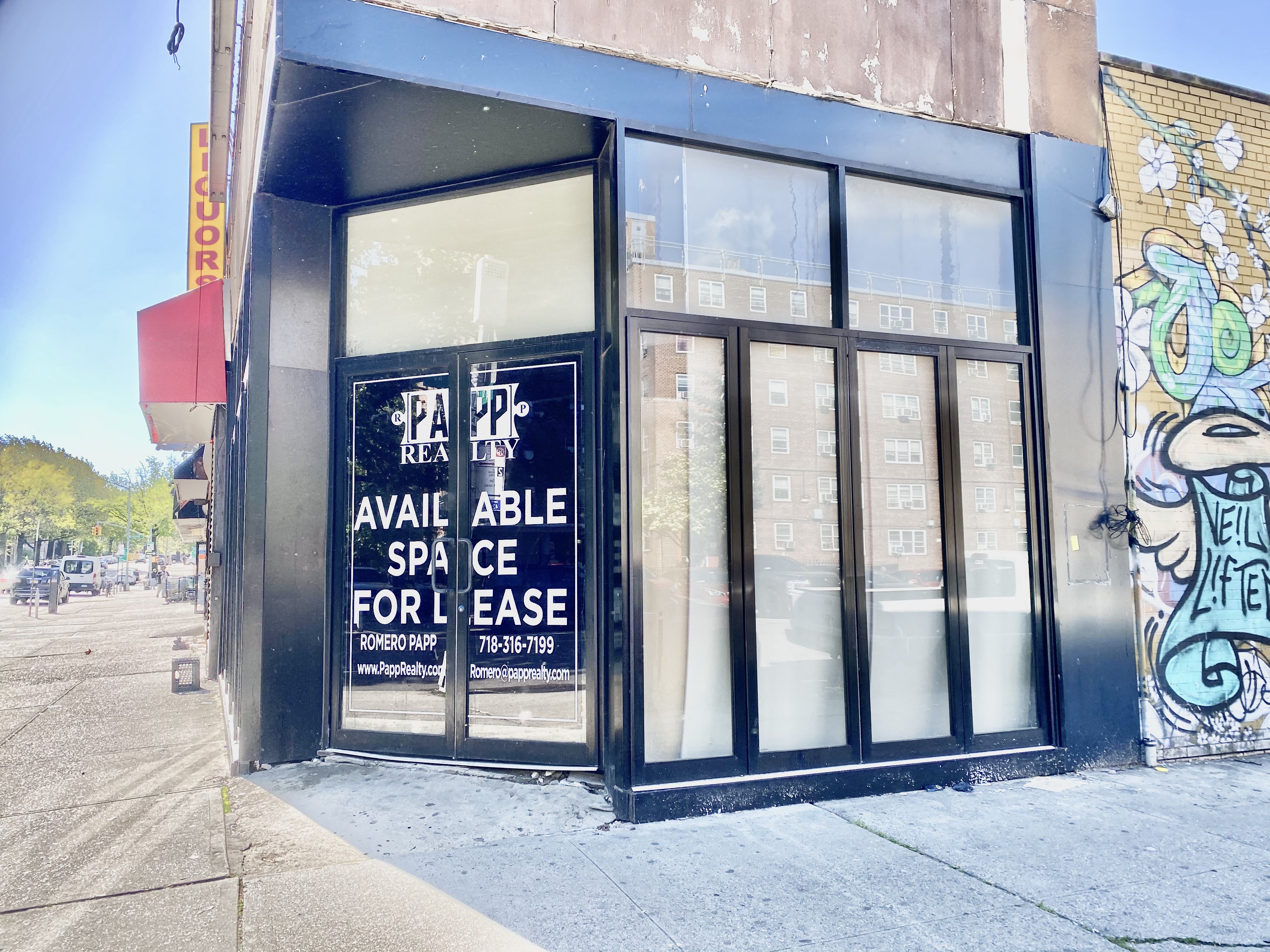 Commercial corner space for lease in Astoria