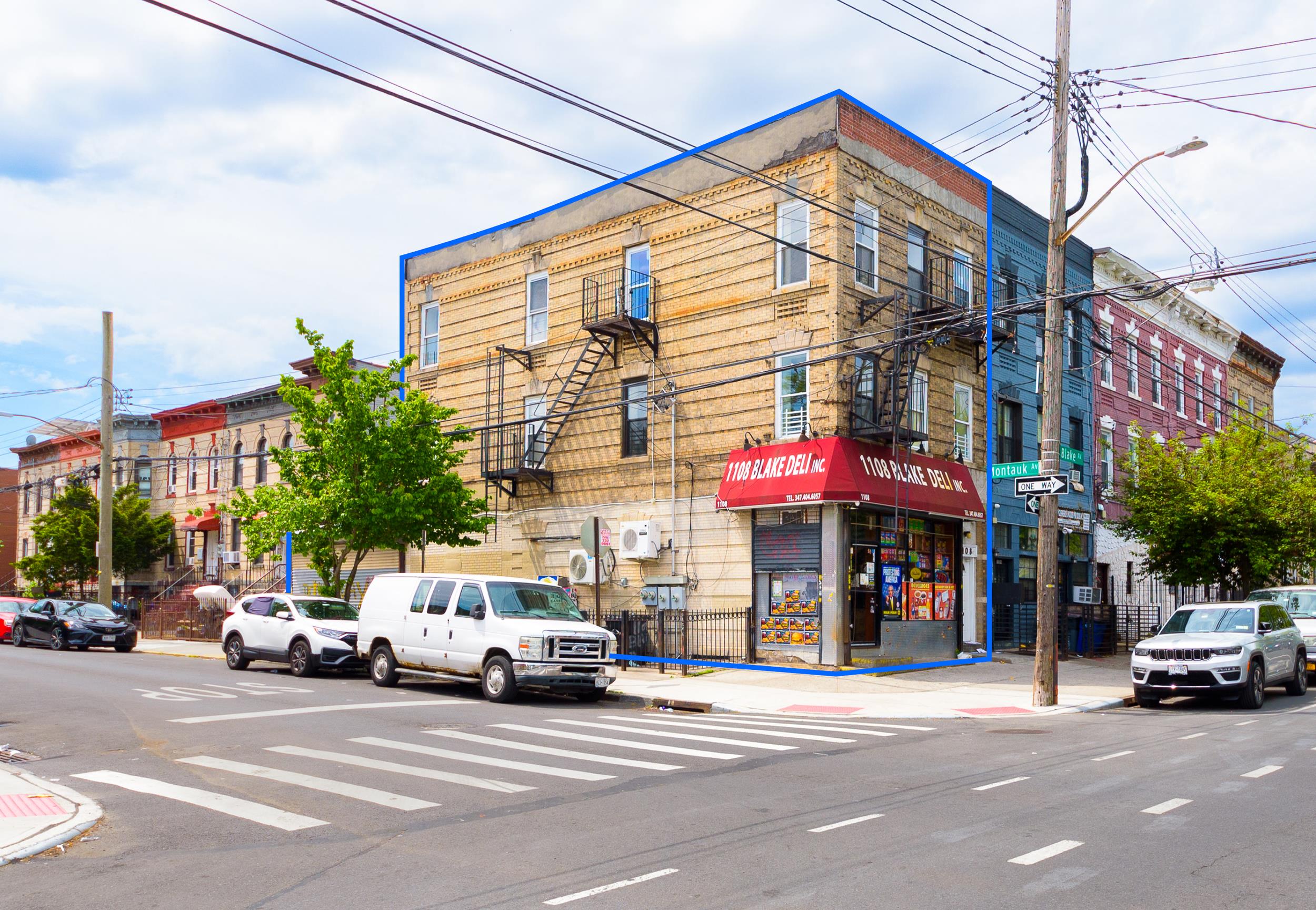 3,000 SF | 1108 Blake Avenue | 3-Story Corner Property for Sale in East New York - Over 8% Projected CAP
